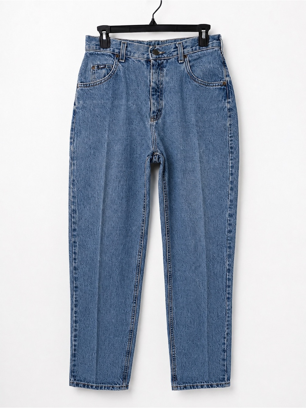 Vintage Lee High Rise Tapered Mom Jeans Light Wash 10 Long